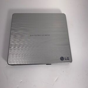 LG Slim Portable DVD Writer External Drive Silver USB 2.0 CD/DVD Player Burner